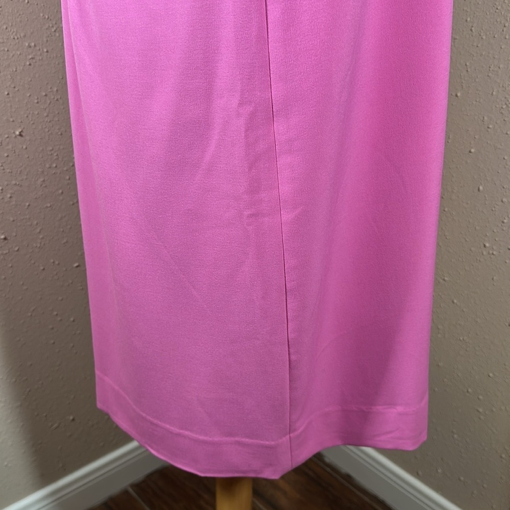 J. Crew Ruffleneck Suiting Bubblegum Pink Dress Women’s size 16 NEW - Picture 14 of 16